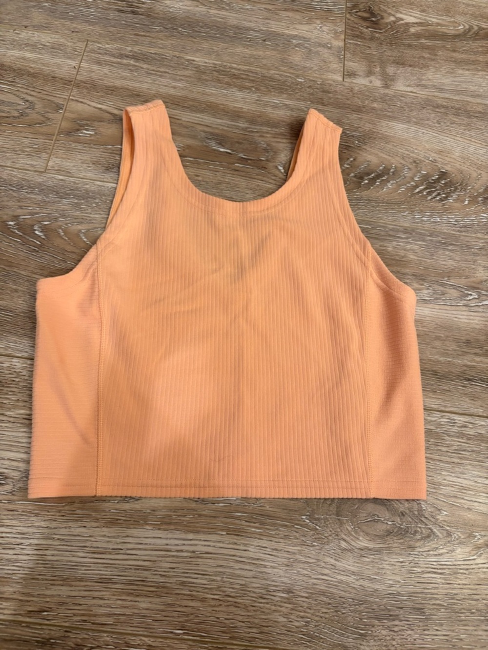 lululemon athletica Peach Ribbed Scoop Tank